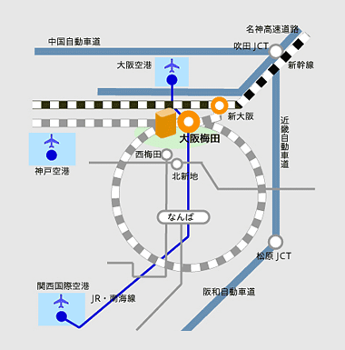 大阪New ARTクリニック 地図